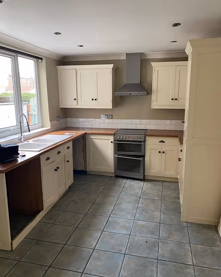 Little Greene Clay - Mid 153 kitchen cabinets