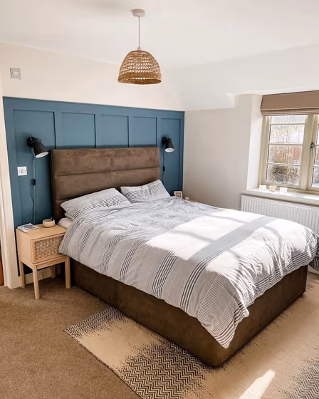 Little Greene Etruria 326 bedroom panelling