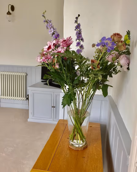 Little Greene Gauze - Dark 166 panelling