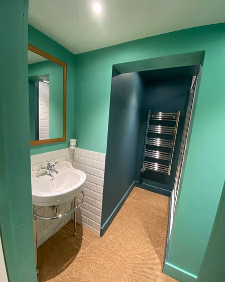 Little Greene Green Verditer 92 bathroom