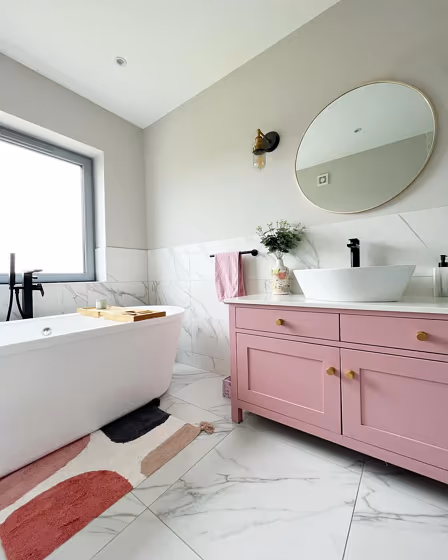 Little Greene Hellebore 275 bathroom vanity