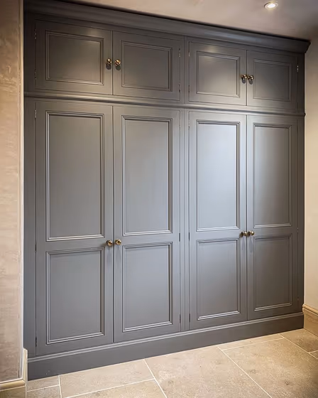 Little Greene Mid Lead Colour 114 cabinets