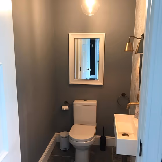 Little Greene Mid Lead Colour 114 bathroom