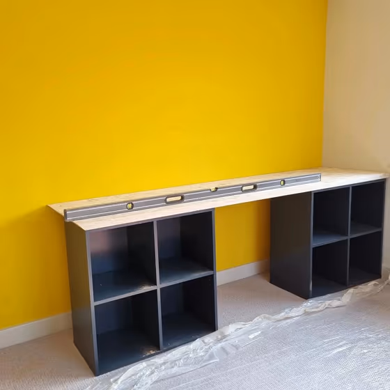 Little Greene Mister David 47 yellow accent walls