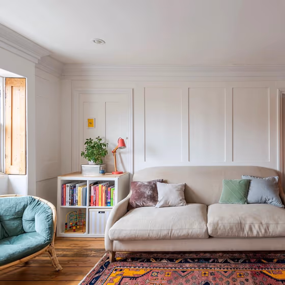 Little Greene Slaked Lime 105 living room