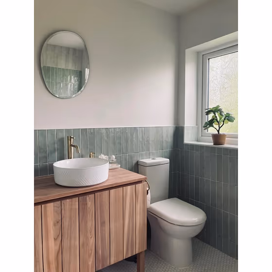 Little Greene Slaked Lime 105 bathroom