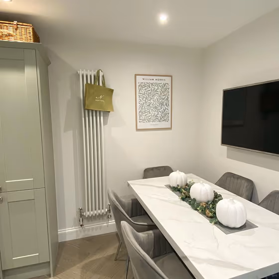 Little Greene Slaked Lime 105 dining room