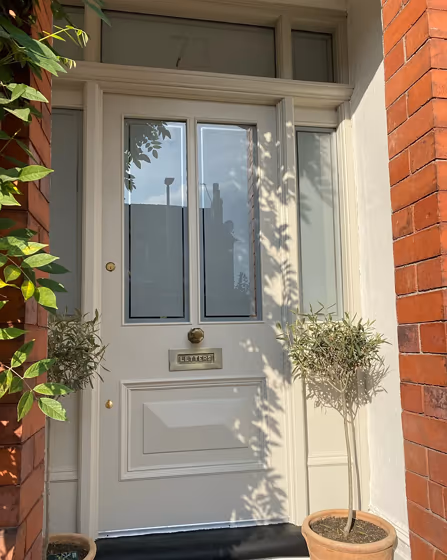 Little Greene Slaked Lime - Dark front door