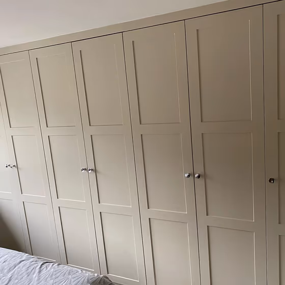 Little Greene Slaked Lime - Dark 151 cabinets
