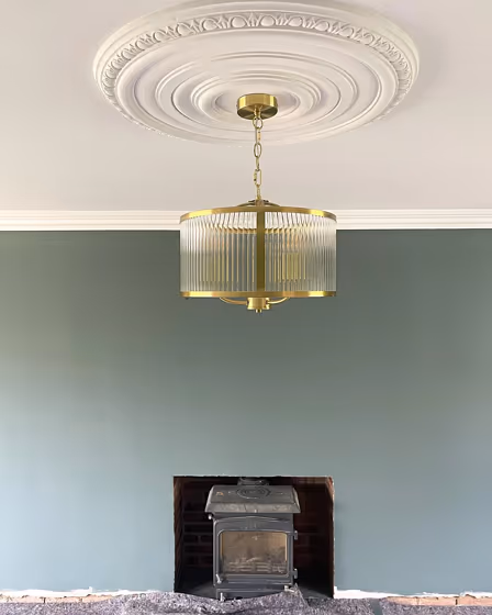 Little Greene Livid 263 living room fireplace