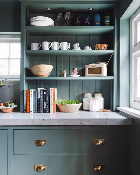 Little Greene Livid 263 kitchen cabinets