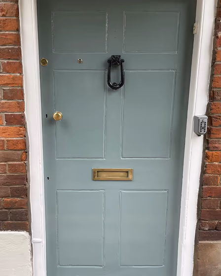 Little Greene Livid 263 front door