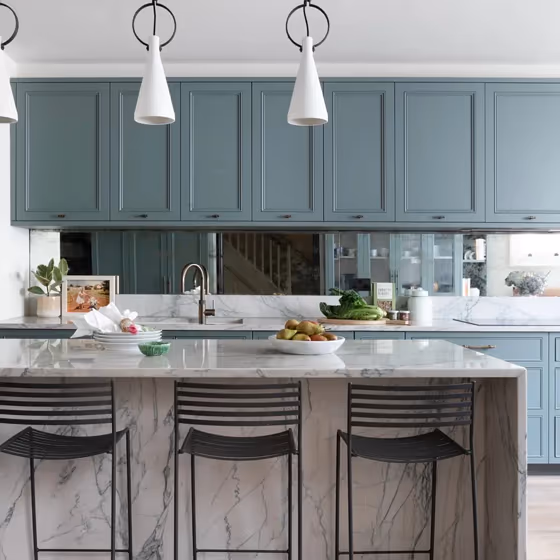 Little Greene Livid 263 kitchen cabinets