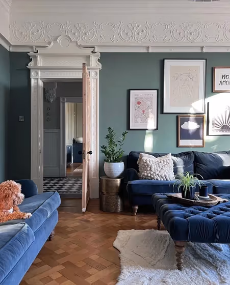 Little Greene Livid 263 living room