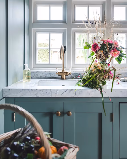 Little Greene Livid 263 kitchen cabinets