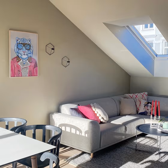 Jotun Lucerne scandinavian living room inspiration