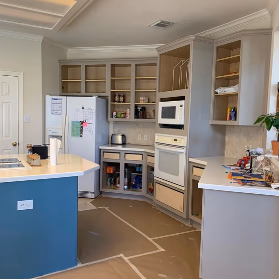 Sherwin Williams Mega Greige Kitchen Cabinets