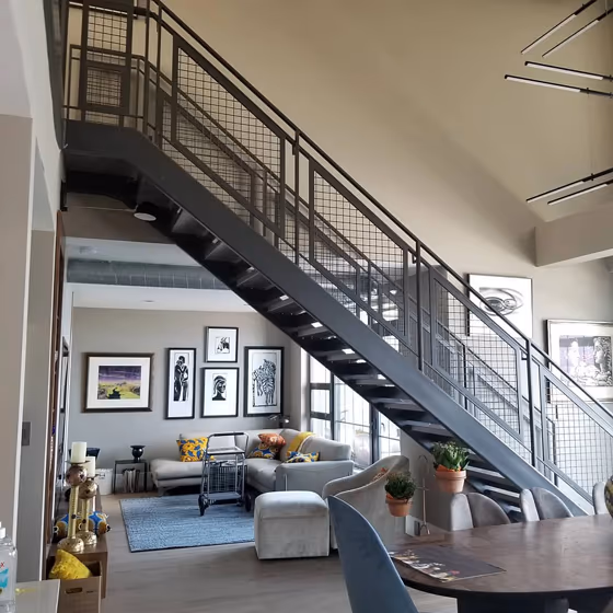 Mega Greige Loft Living Room