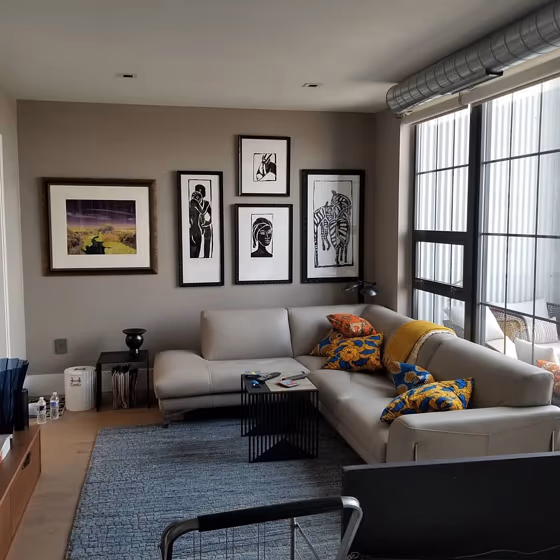 Sherwin Williams Mega Greige Living Room