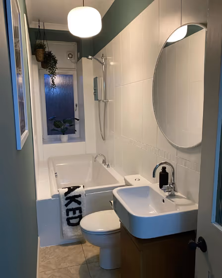 Dulux Midnight Garden bathroom paint