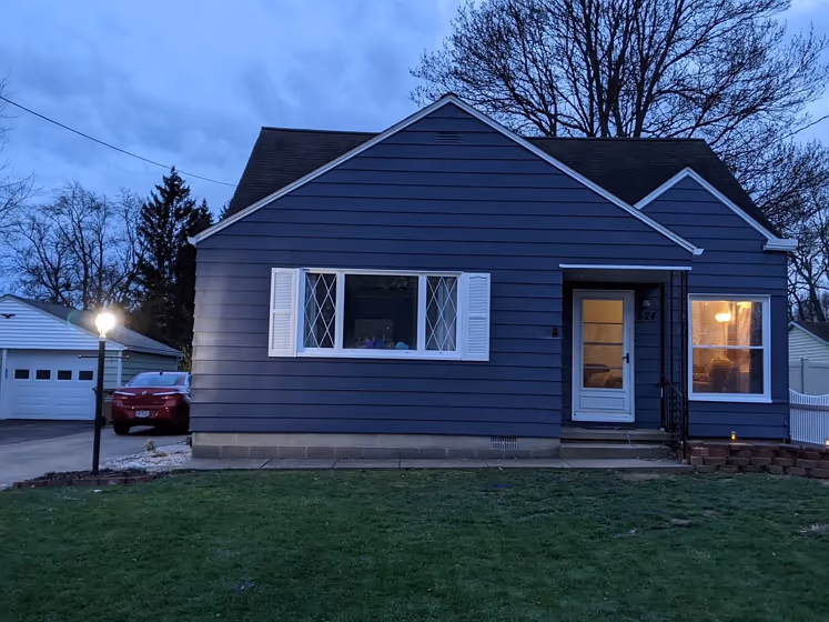 Mineral gray house exterior