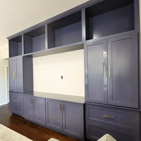 Sw mineral gray painted storage