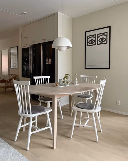 Jotun 1376 scandinavian dining room interior