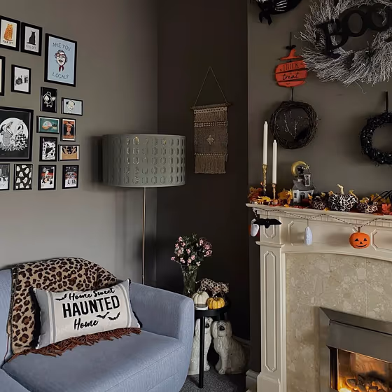 Mole's Breath Farrow and Ball eclectic interior