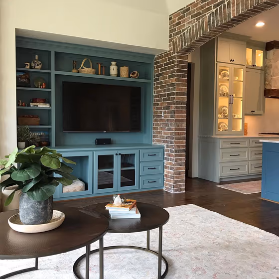 Moody Blue Painted Storage