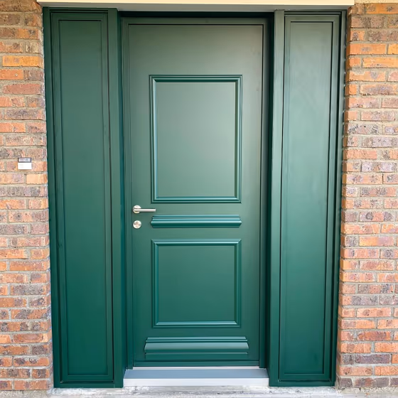 Dark green RAL6005 door review