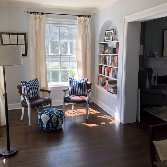 Nebulous White Living Room