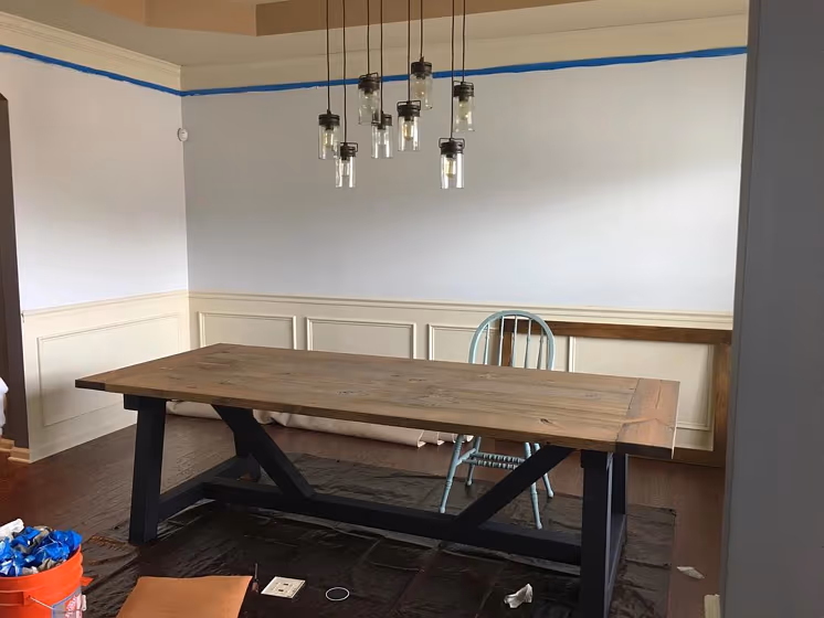 Nebulous White Dining Room