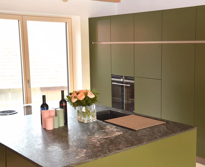 RAL Classic Olive green RAL 6003 kitchen