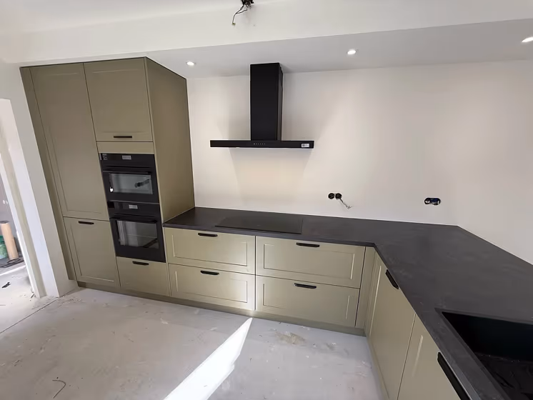 RAL 7002 kitchen cabinets color