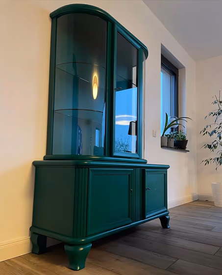 RAL Classic Opal green RAL 6026 painted storage