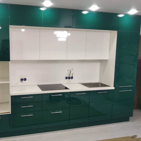 RAL Classic Opal green RAL 6026 kitchen