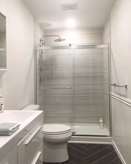 Sherwin Williams Origami White Bathroom