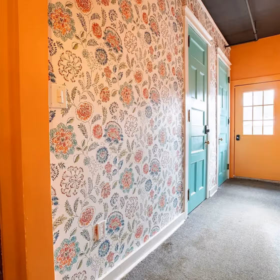 SW Outgoing Orange hallway makeover