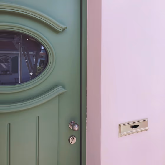 RAL Classic Pale Green RAL 6021 front door