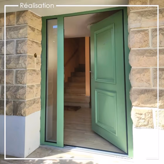 RAL Classic Pale Green RAL 6021 front door