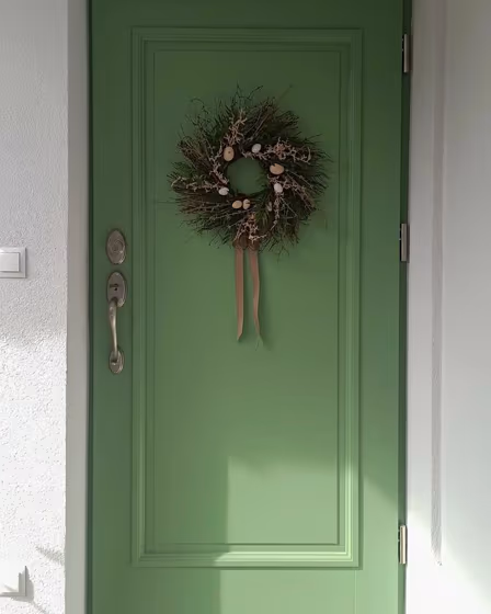 RAL Classic Pale Green RAL 6021 front door