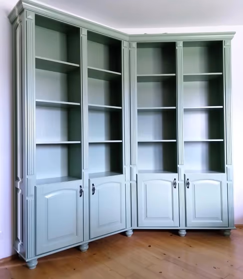 RAL Classic Pale Green RAL 6021 painted dresser