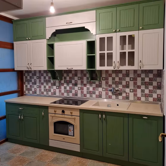 RAL Classic Pale Green RAL 6021 kitchen cabinets