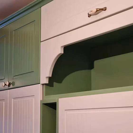 RAL Classic Pale Green RAL 6021 kitchen cabinets