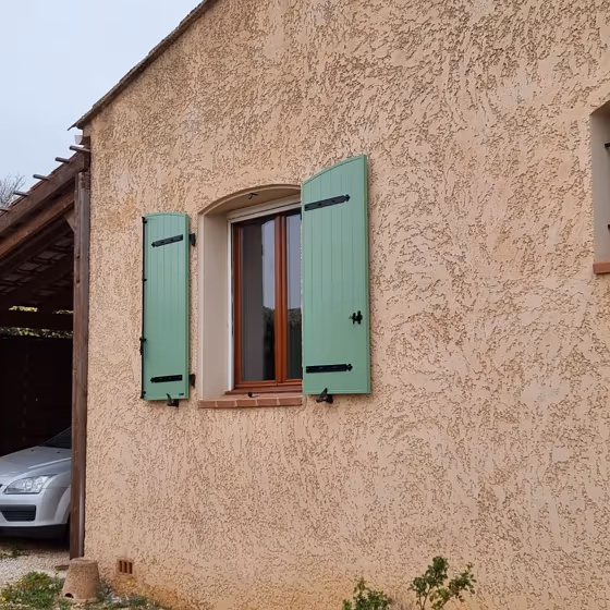 RAL Classic Pale Green RAL 6021 windows shutters blind exterior