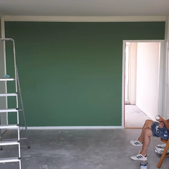 RAL Classic Pale Green RAL 6021 bedroom