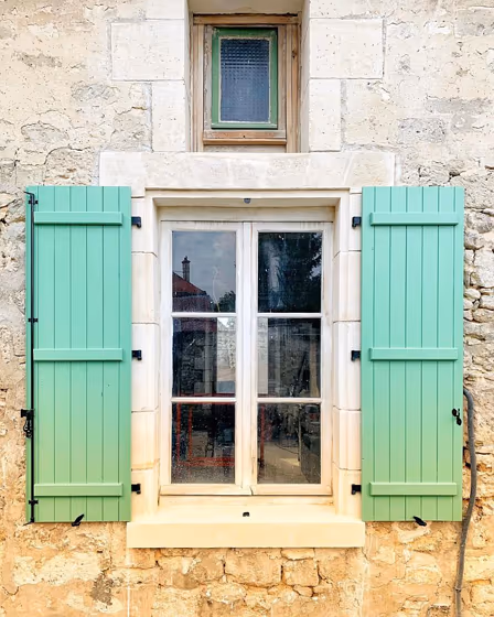 RAL Classic Pale Green RAL 6021 window shutters blind exterior