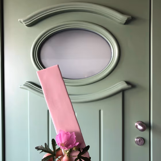 RAL Classic Pale Green RAL 6021 front door