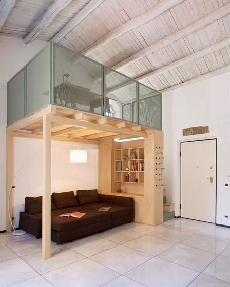 RAL Classic Pale Green RAL 6021 living room duplex