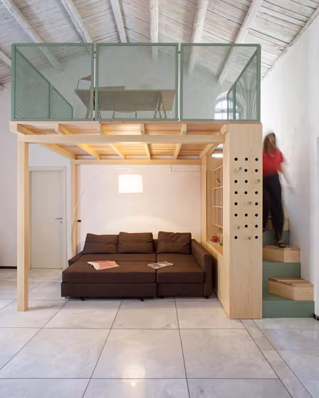 RAL Classic Pale Green RAL 6021 living room duplex